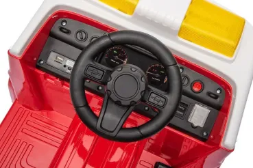 Kinderfahrzeug, Elektro Auto, Feuerwehr, 12V7AH Akku,4 Motoren- 2,4Ghz Fernsteuerung, MP3+Sirene -911P